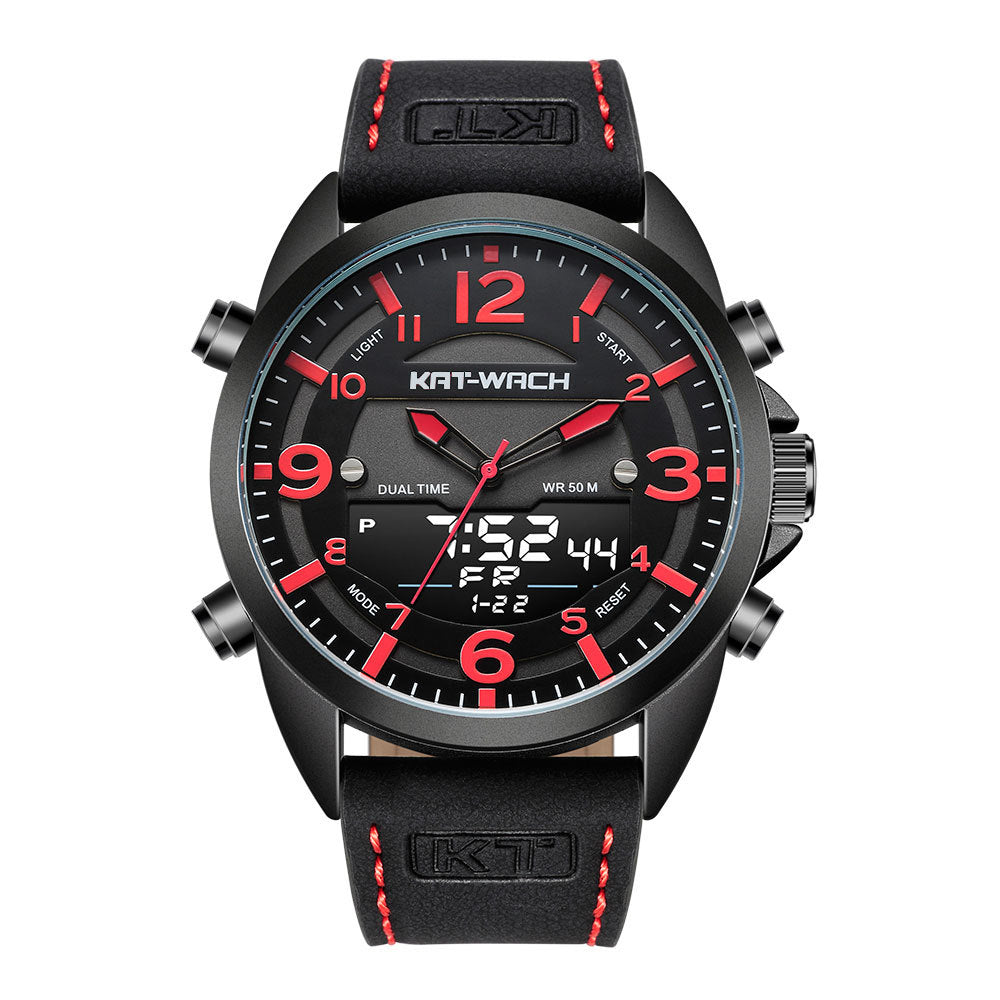 Herren Quarzuhr mit Doppelanzeige für Sport & Outdoor | LuxeStyle