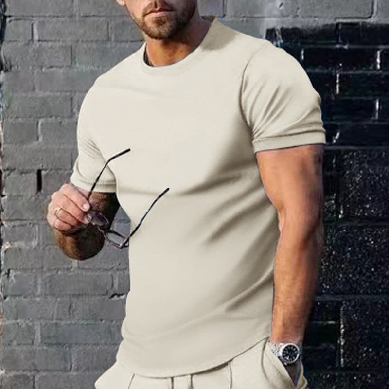 Herren Sommer Rundhals T-Shirt