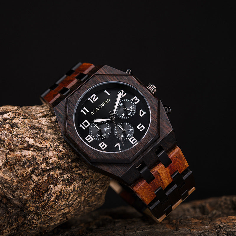 Holz-Armbanduhr