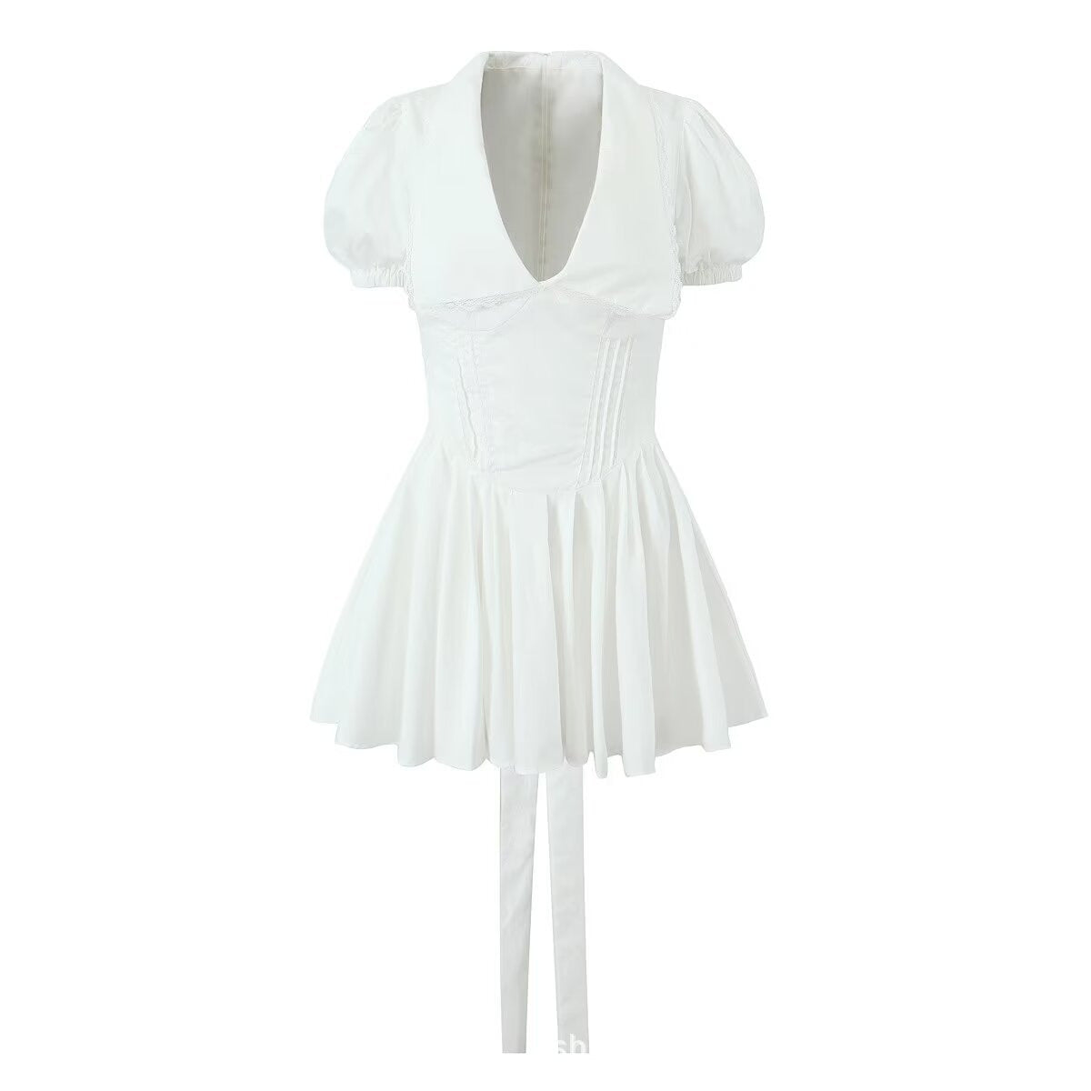 Sweet Doll Collar Mini-Kleid mit Spitze – Bild 7 | LuxeStyle