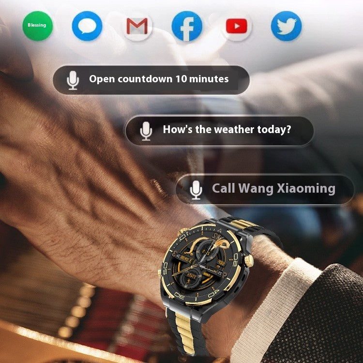 Smartwatch Gold Edition mit Herzfrequenzmessung