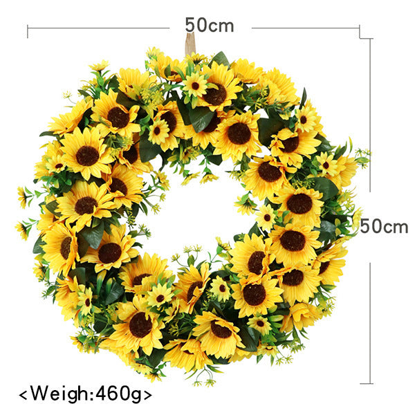 Sonnenblumen-Girlande für Tür und Wand