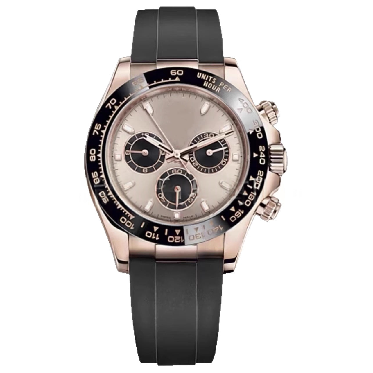 Sportliche Herrenuhr mit Kautschukarmband