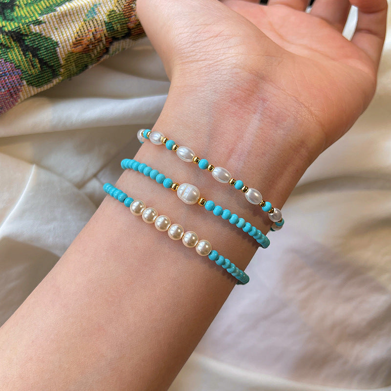Perlen- & Türkis-Armband/Halskette – Bild 7 | LuxeStyle