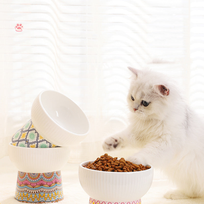 Katzenbowl mit hohem Hals aus Keramik – Bild 6 | LuxeStyle