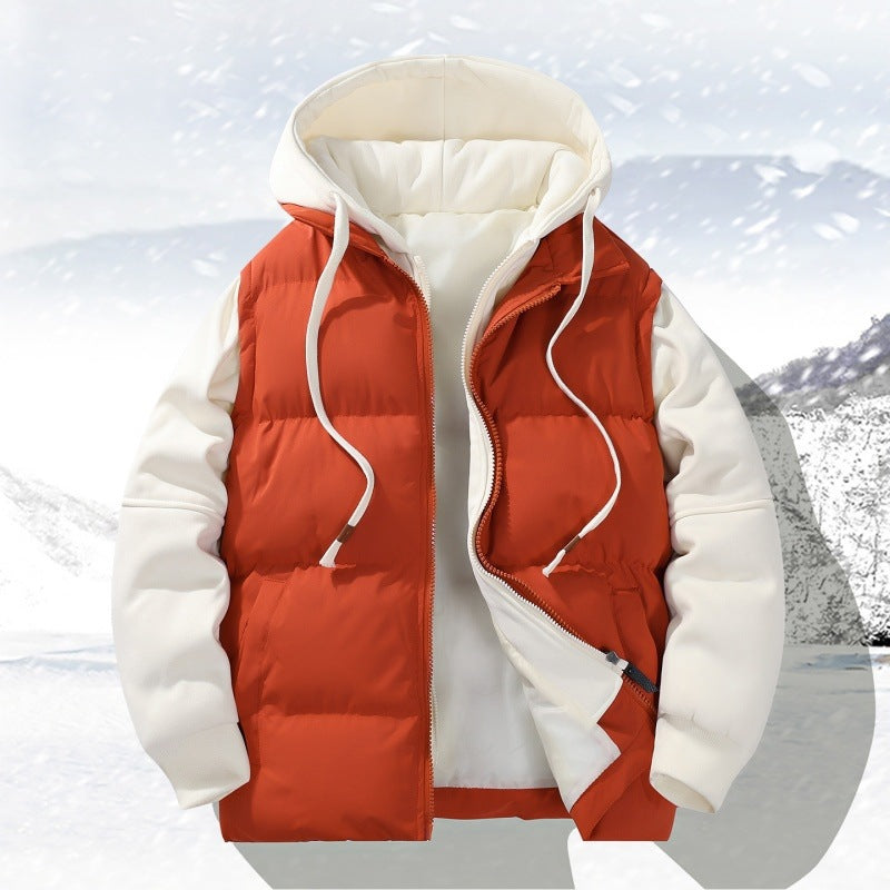 Gefütterte Jacke mit Kapuze für Herren – Bild 5 | LuxeStyle