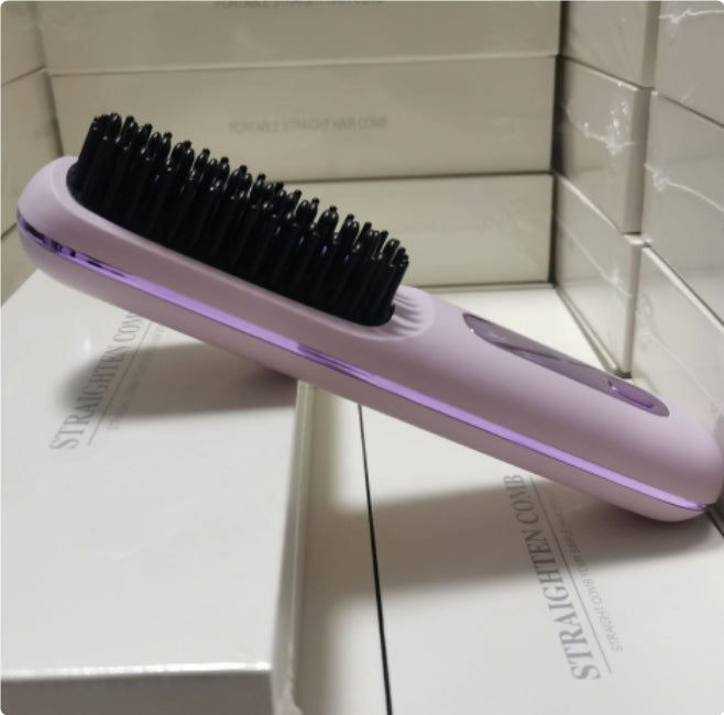 Kabellose 2-in-1 Glättbürste für schnelles Styling