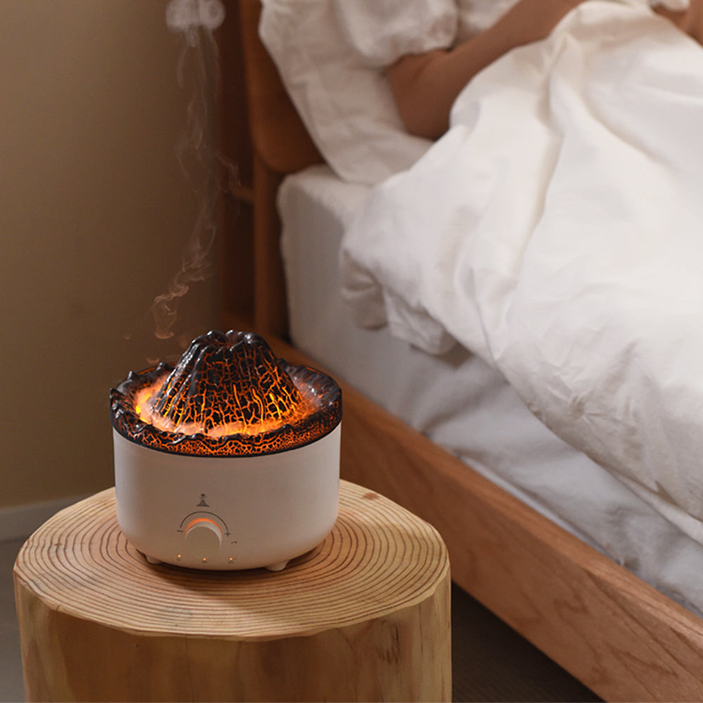 Flammen-Vulkan-Luftbefeuchter mit Aroma-Diffusor