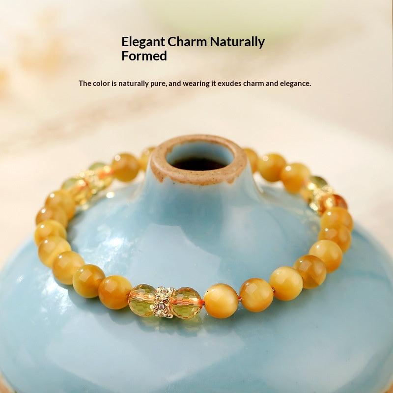 Tigerauge Citrin Armband