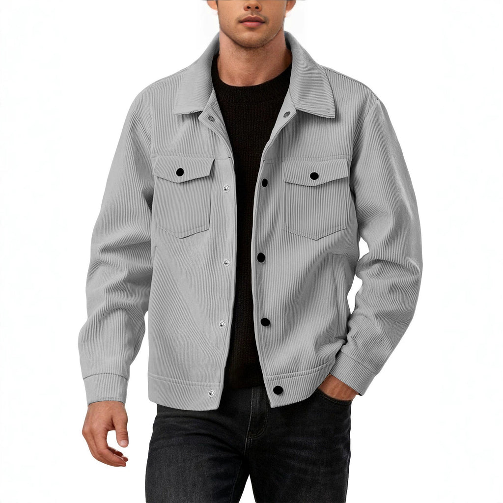 Sportliche Freizeitjacke mit Revers für Herren
