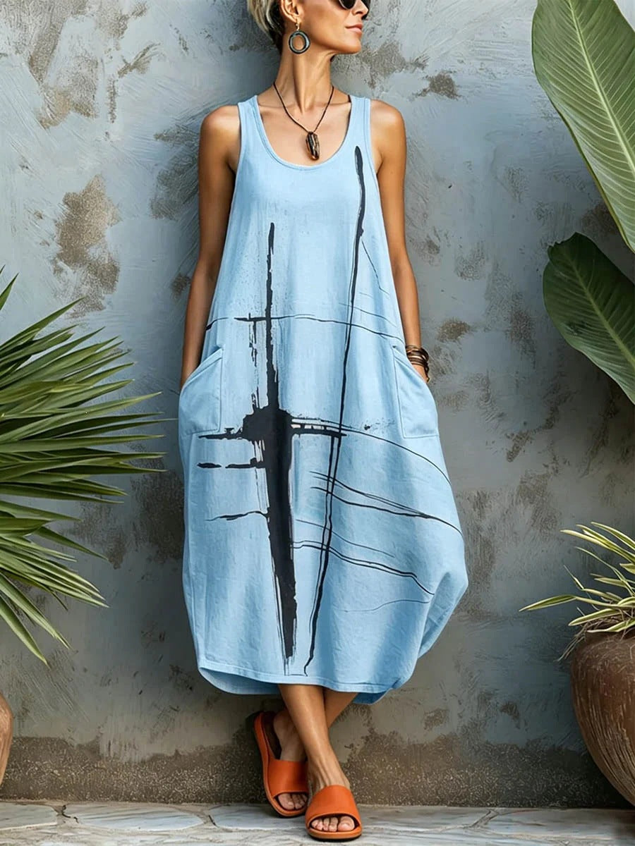 Sommerliches Casual-Kleid mit Taschen – Bild 9 | LuxeStyle
