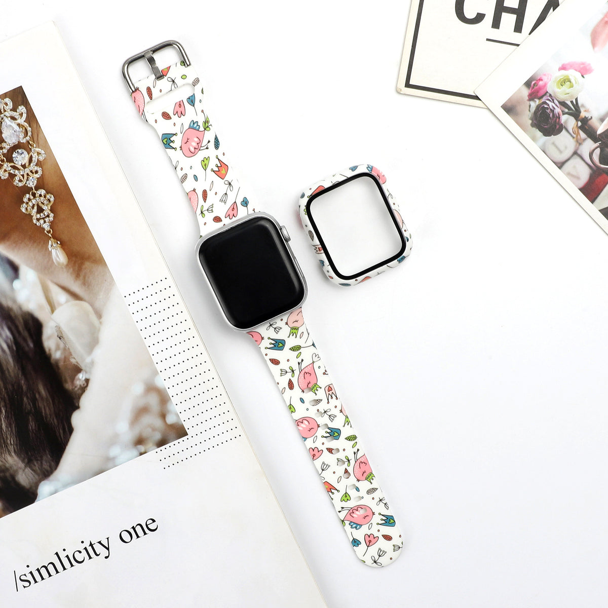 Silikon-Armband für Apple Watch mit Print – Bild 8 | LuxeStyle