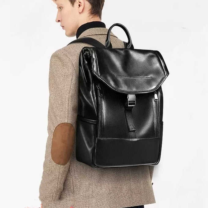 Rucksack aus Rindsleder mit grossem Fassungsvermögen – Bild 4 | LuxeStyle