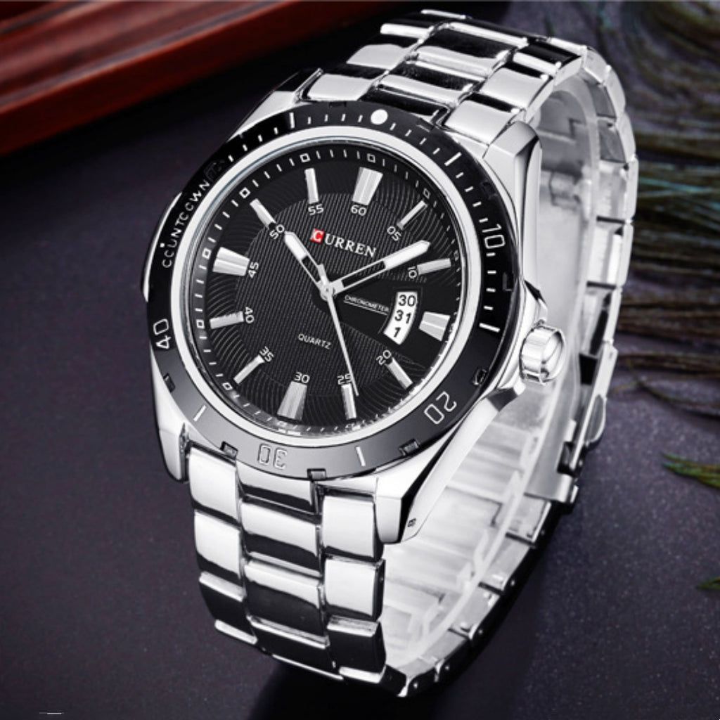 Wasserdichte Herren-Kalenderuhr im Fashion-Stil