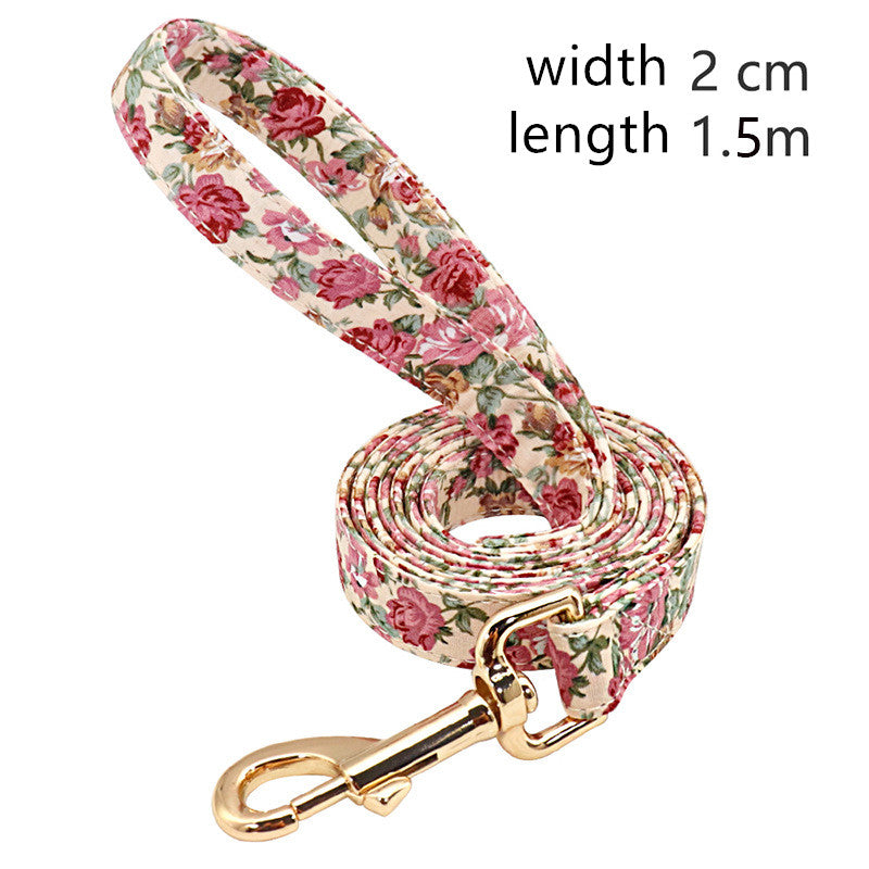 Nylon-Hundeleine mit Kleinem Blumenmuster – Bild 3 | LuxeStyle