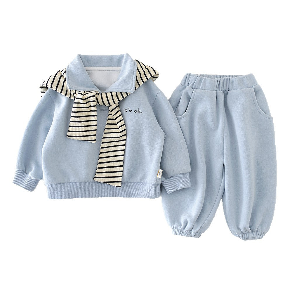 Baby Longsleeve-Set in Hellblau | LuxeStyle