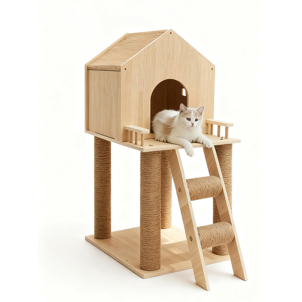 Katzenhaus Baumhaus für kleine und ältere Katzen