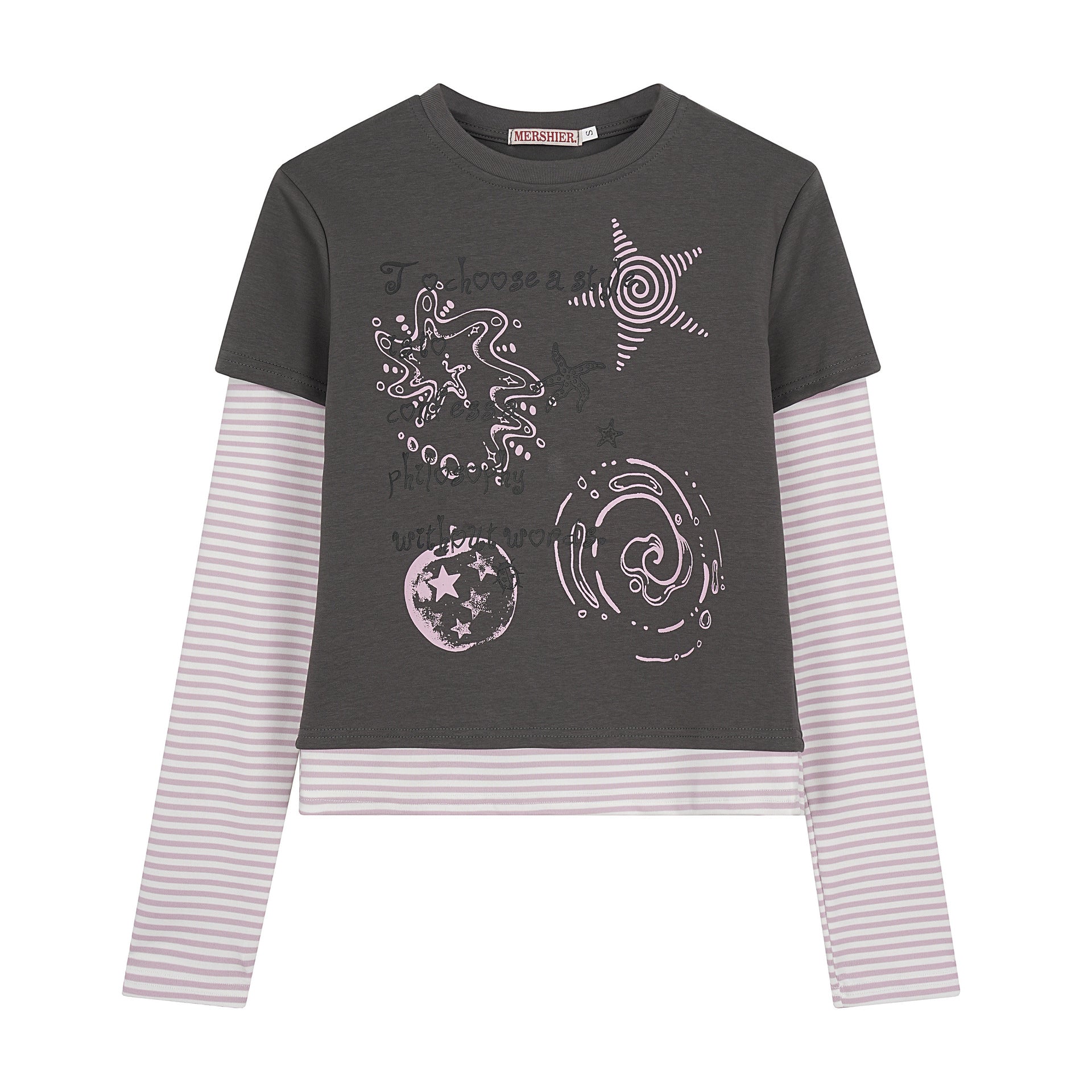 Gestreiftes Langarm-T-Shirt
