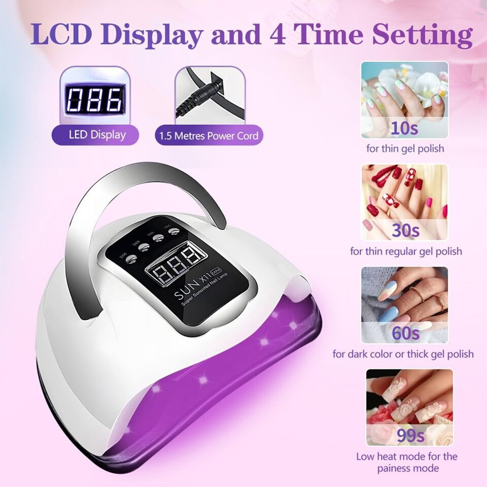 280W UV/LED Nagellampe für Gel- und Acrylnägel