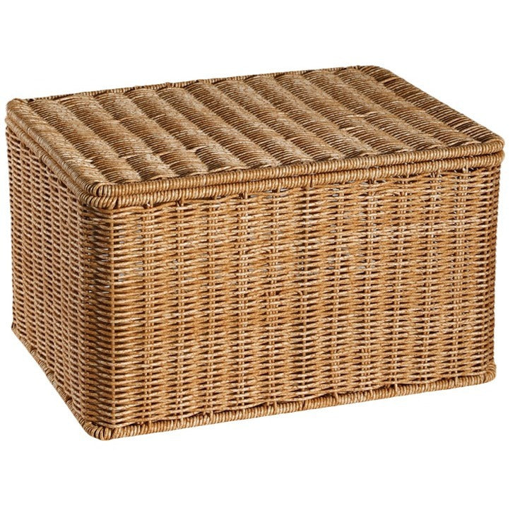 Rattan-Look Aufbewahrungskorb mit Deckel – Bild 2 | LuxeStyle
