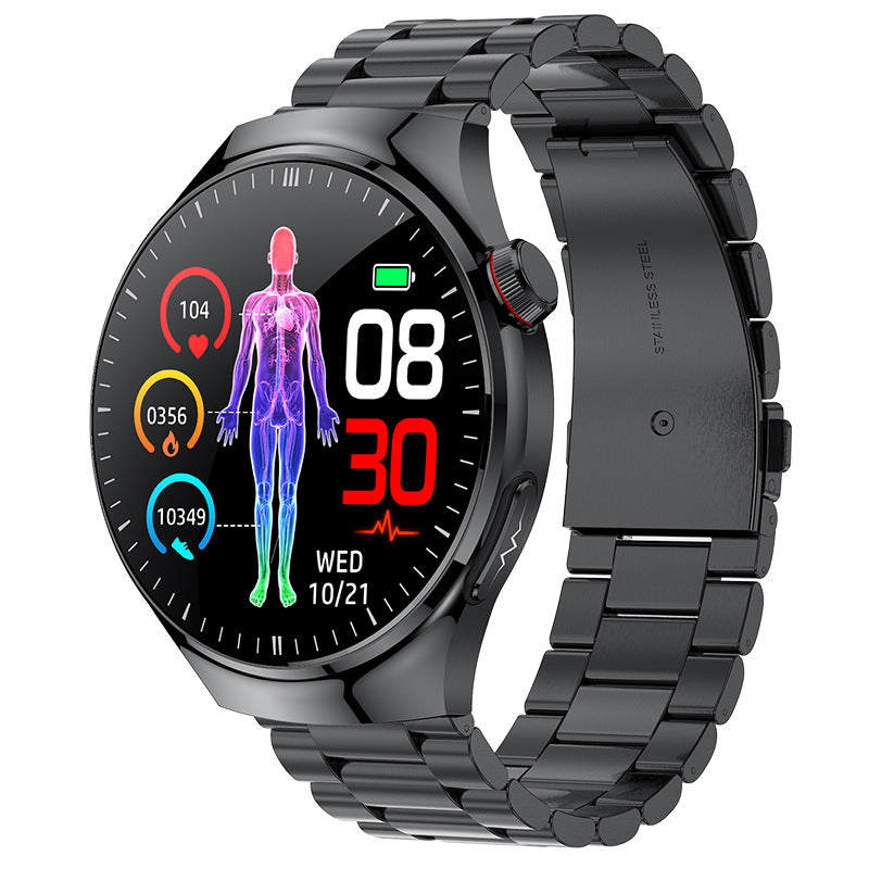 Smartwatch mit EKG, Körperanalyse und Bluetooth-Anruf