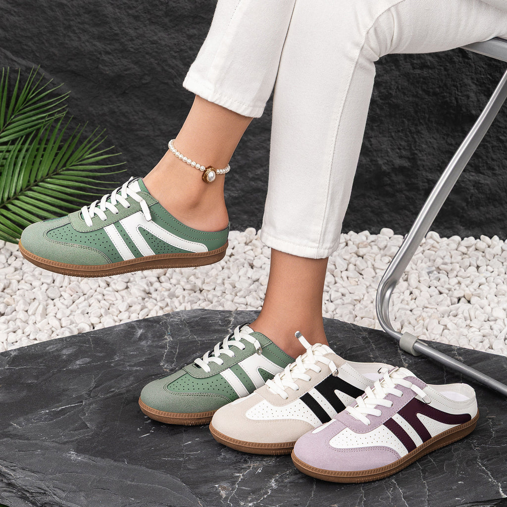 Bequeme Slip-on Halbslipper-Sneaker