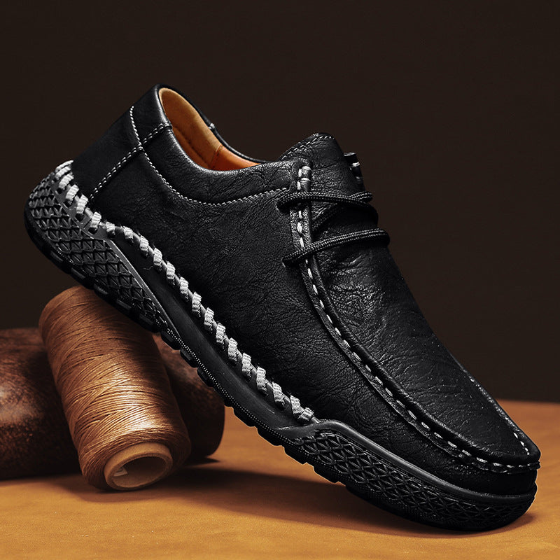 Herren Leder Schnürschuhe Casual – Bild 5 | LuxeStyle