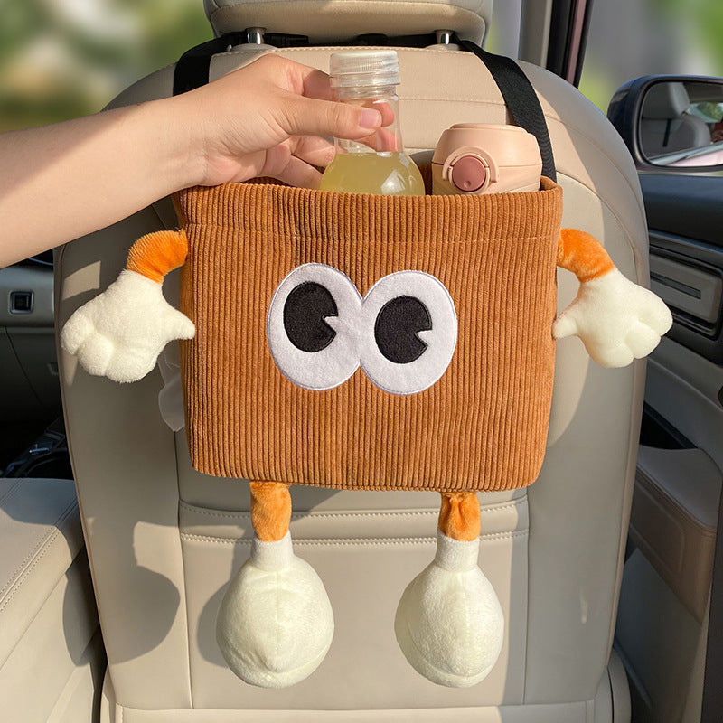 Kombi-Abfalleimer & Papiertuchbox für Auto