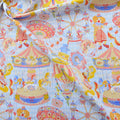Baumwollstoff mit Figuren-Muster | LuxeStyle