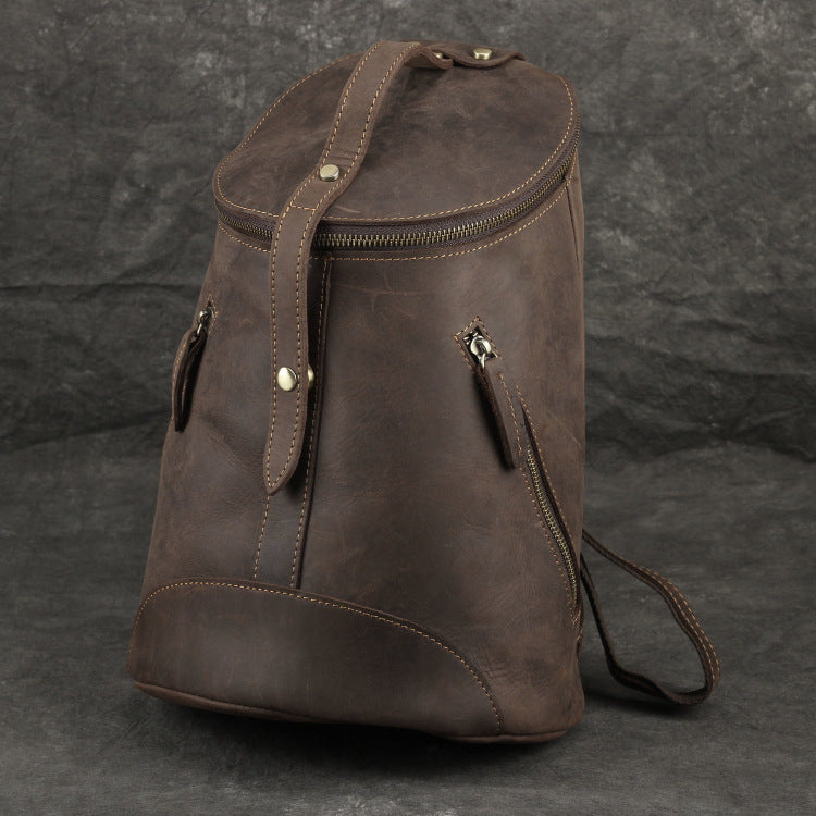 Retro Lederrucksack "Crazy Horse" – Bild 4 | LuxeStyle
