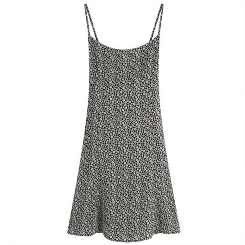 Retro-Blumenkleid im französischen Stil
