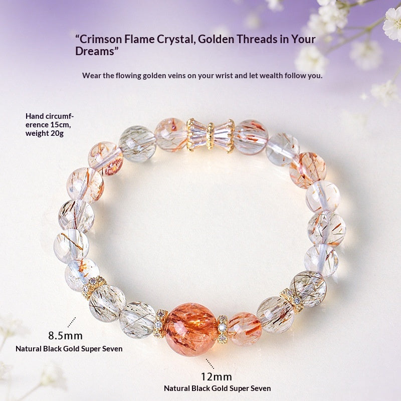 Armband mit Super Seven Kristallperlen – Bild 5 | LuxeStyle
