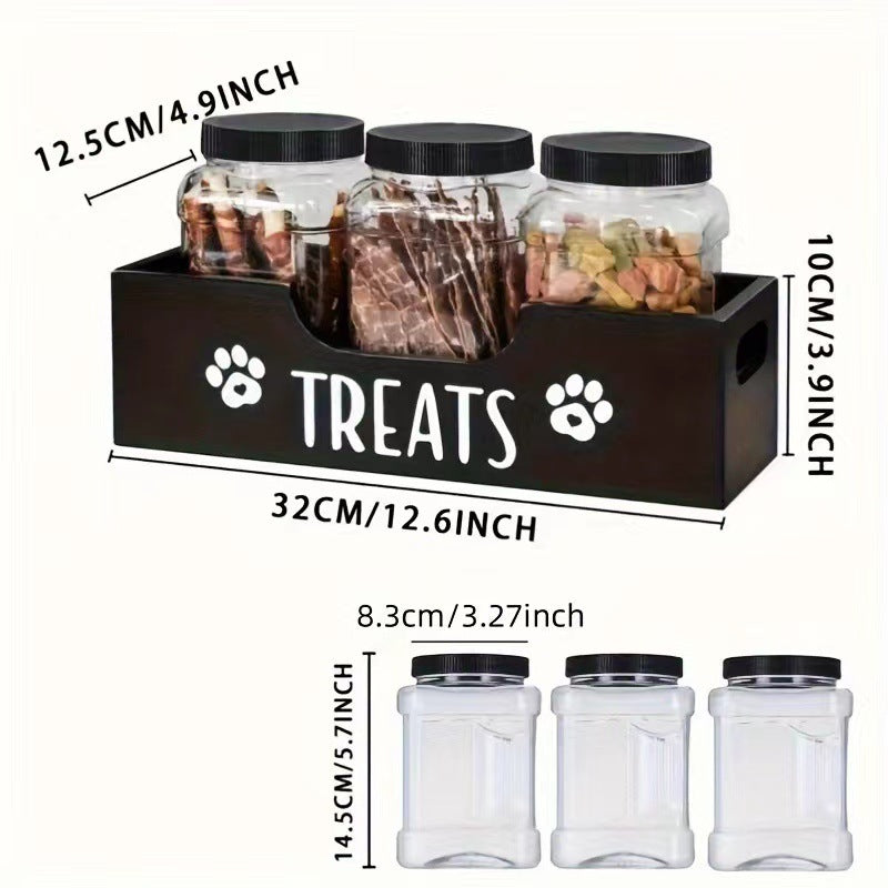 Snack-Aufbewahrungsbox aus Holz für Haustiere – Bild 5 | LuxeStyle
