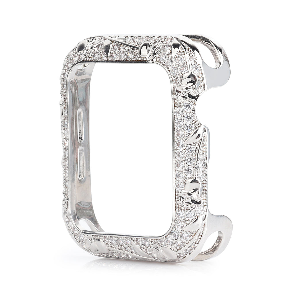 Uhr Tulip Metallset mit Strasssteinen – Bild 2 | LuxeStyle
