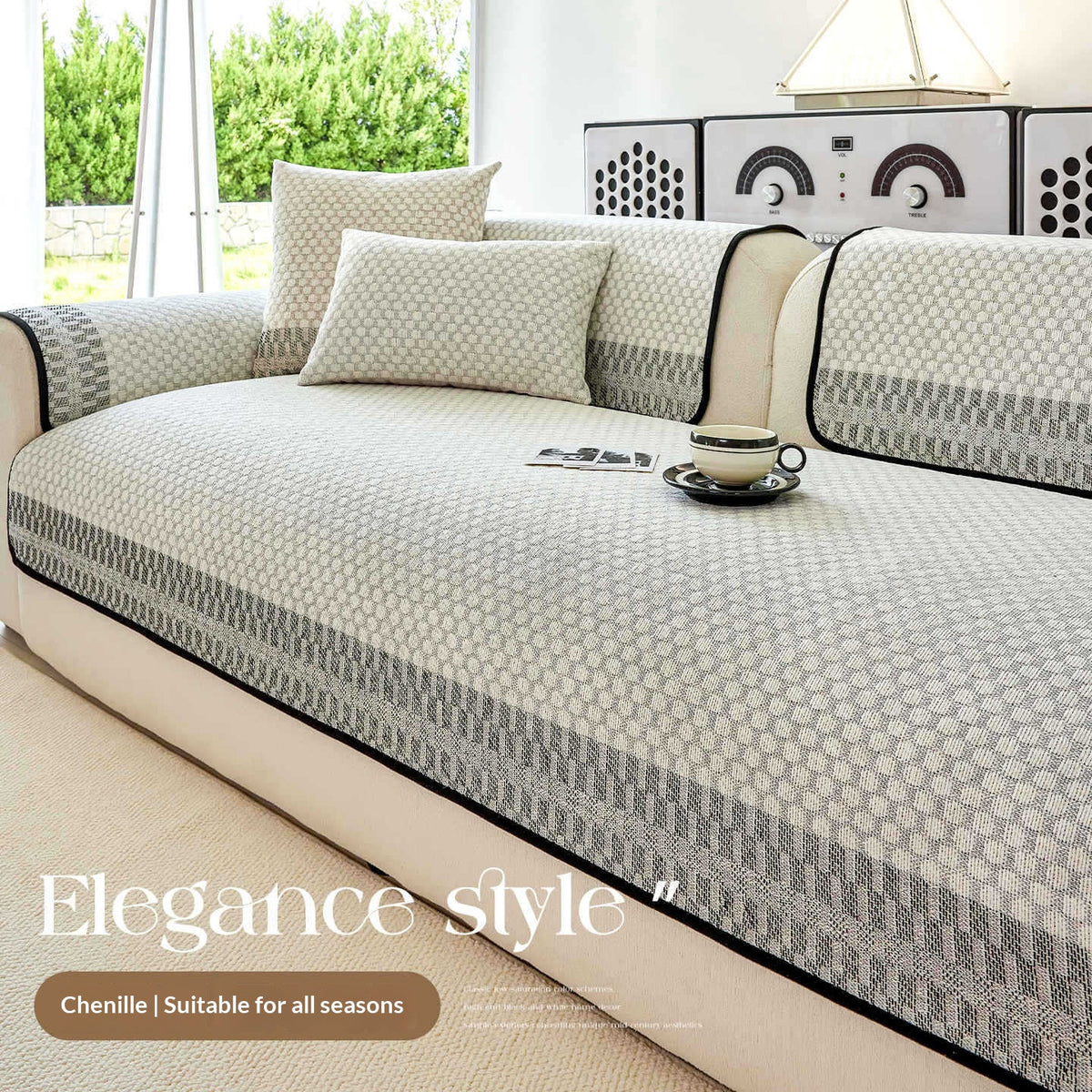 Sofaabdeckung mit kariertem Muster – Bild 7 | LuxeStyle