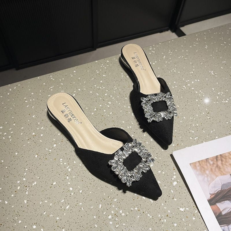 Halb-Slipper für Damen mit geschlossener Zehenpartie