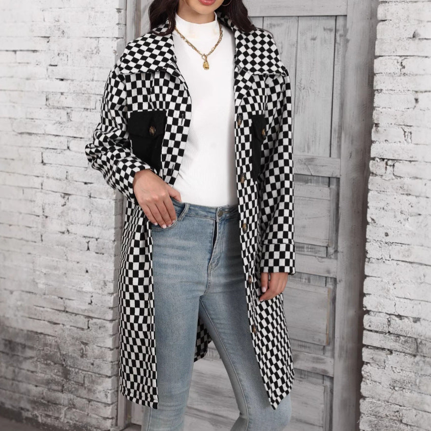 Damen-Cardigan mit Karomuster – Bild 2 | LuxeStyle