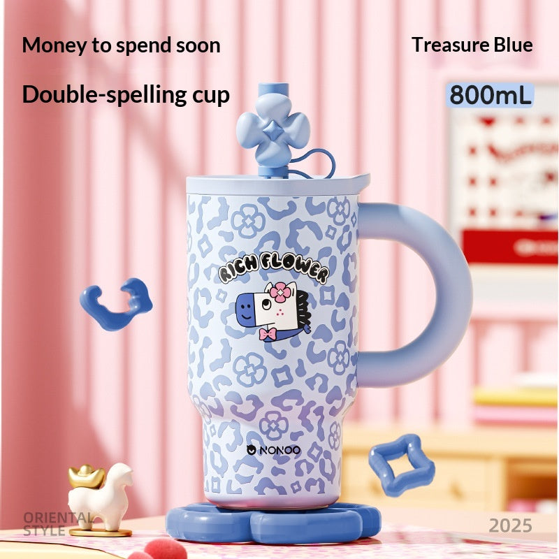 Lustige Leoparden-Tasse