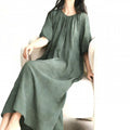 Loungewear-Kleid-Set mit Rundhals und 3/4-Ärmeln – Bild 1 | LuxeStyle