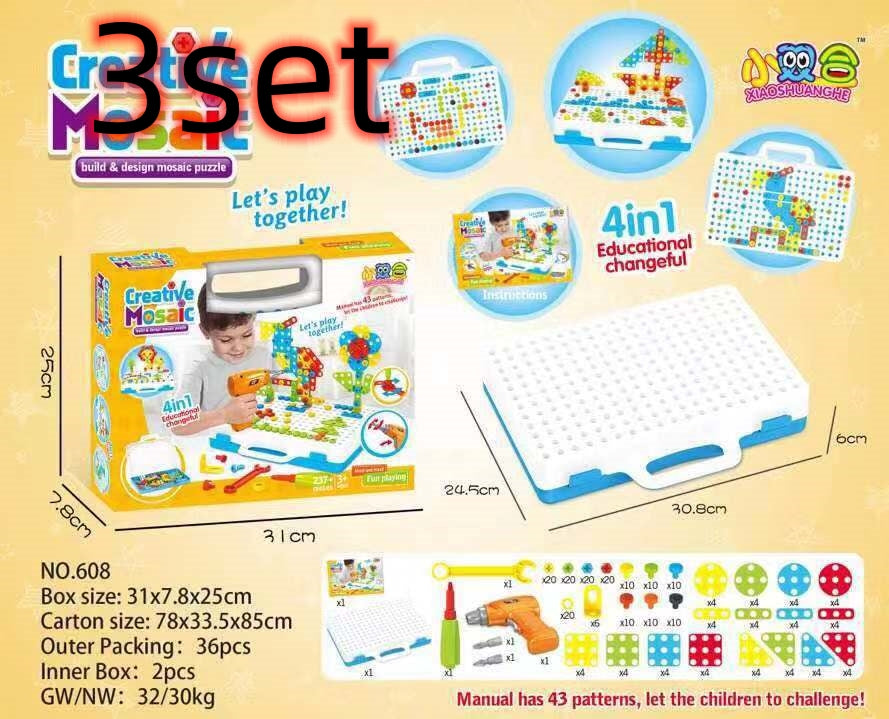 Kreatives Schraubpuzzle-Set für Kinder
