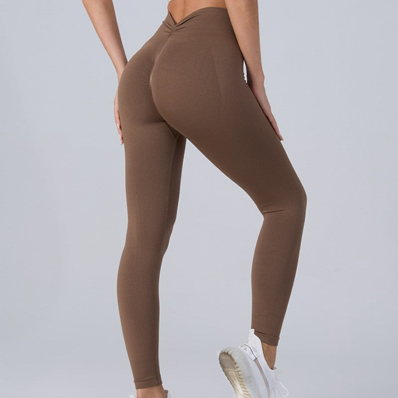 Peach Yoga Pants mit Bauch- und Hüftformung