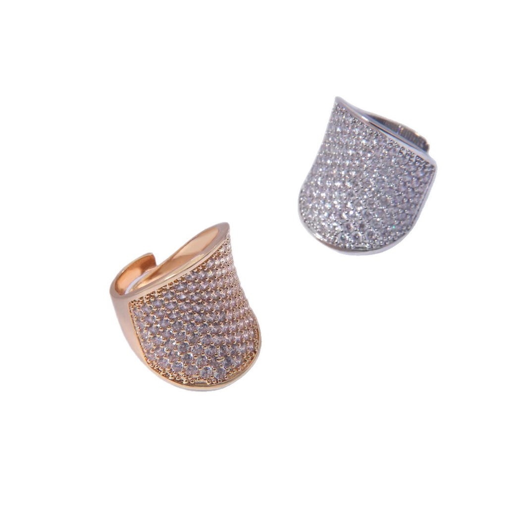 Voll-Diamant Statement Ring japanisch-koreanisch