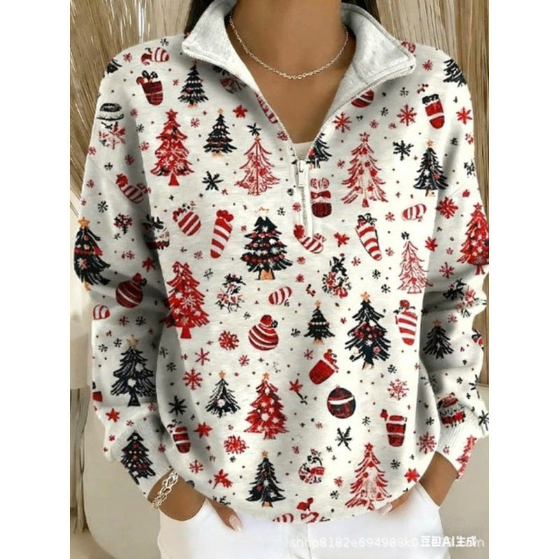 Freizeit Hoodie mit halbem Reissverschluss