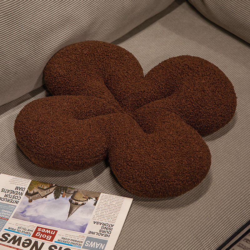 Minimalistisches Kleeblatt-Kissen Plüschtier – Bild 2 | LuxeStyle