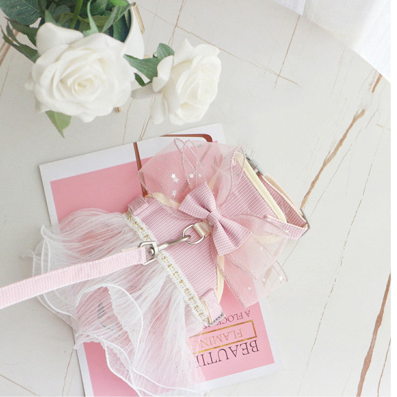Hundeleine mit Brustgeschirr aus mehrlagigem Garn – Bild 6 | LuxeStyle