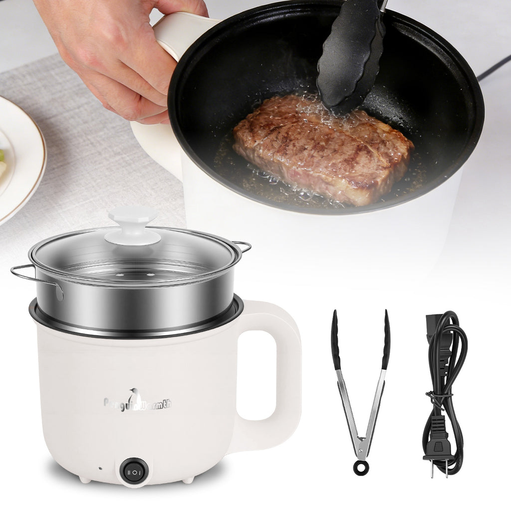 Elektrischer Mini-Hot Pot mit Dampfgarer 1.8L