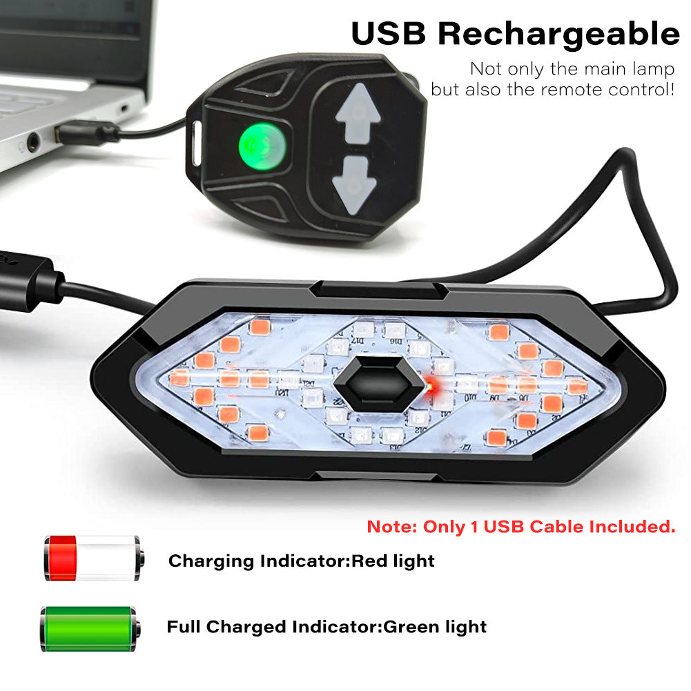 USB-Fahrradblinker mit Hupe