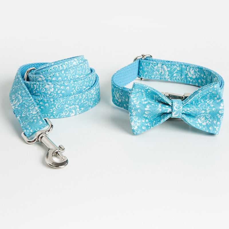 Personalisiertes Hunde-Halsband mit Leine & Schleife – Bild 5 | LuxeStyle