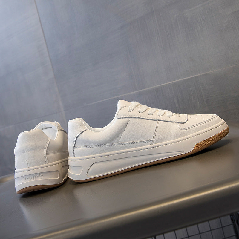 Damen Leder Schnürschuhe mit dicker Sohle