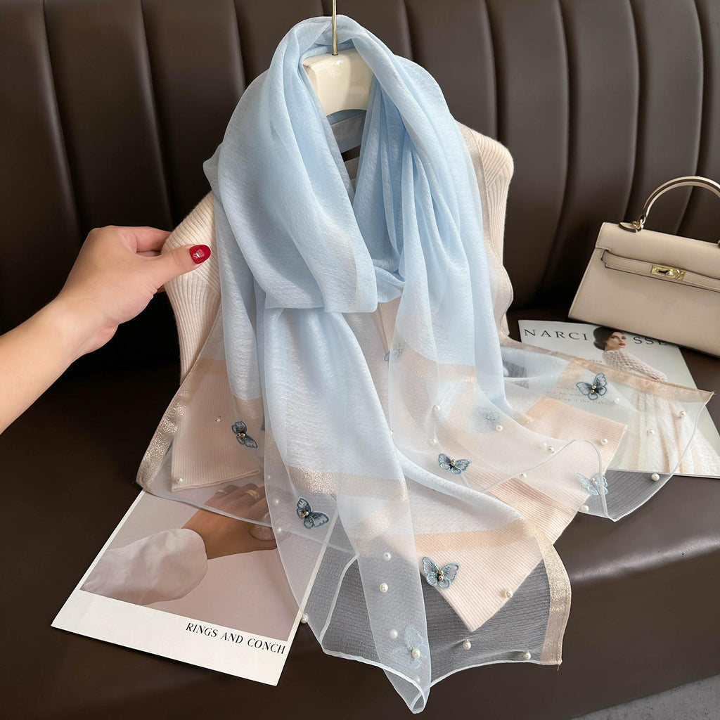 Bunter Schmetterlingssilk-Schleier – Bild 6 | LuxeStyle